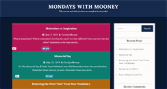 Desktop Screenshot of mondayswithmooney.com